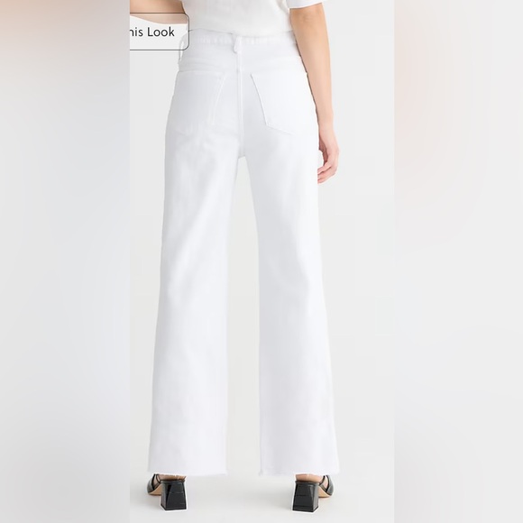 J.Crew Slim wide-leg jean in white wash | size 27 - Picture 2 of 10